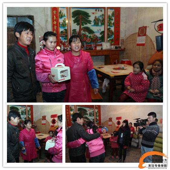 学生把亲手制作好的蛋糕带回家送给父母,一起分享幸福味道
