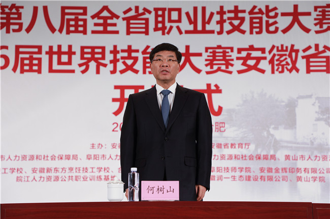 第八届全省职业技能大赛暨第46届世界技能大赛安徽省选拔赛开幕式圆满举行
